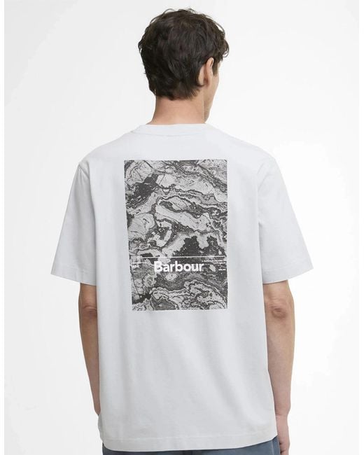 Barbour Gray Wildfell Graphic T-Shirt for men