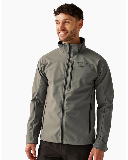 Regatta Gray Arana Waterproof Soft Shell Jacket for men