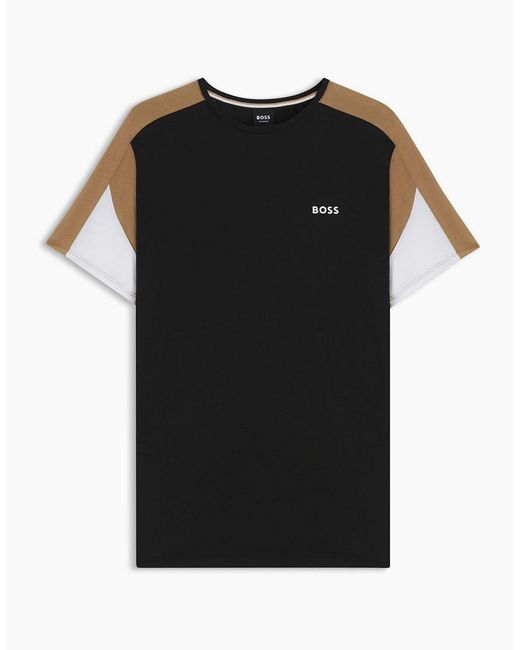 Boss Black Wordmark Crew Neck Short Sleeve Regular Fit T-Shirt for men