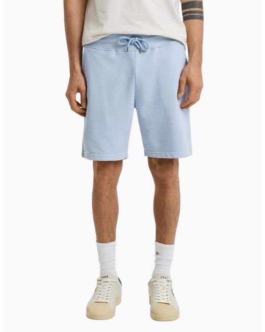 Gant Blue Shield Shorts Sweat Regular Fit Cotton for men