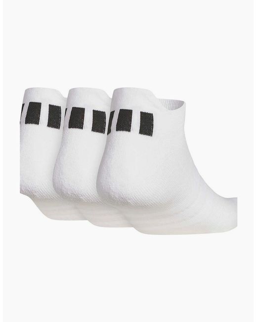 Adidas White Adult Ankle Socks (Pack Of 3)