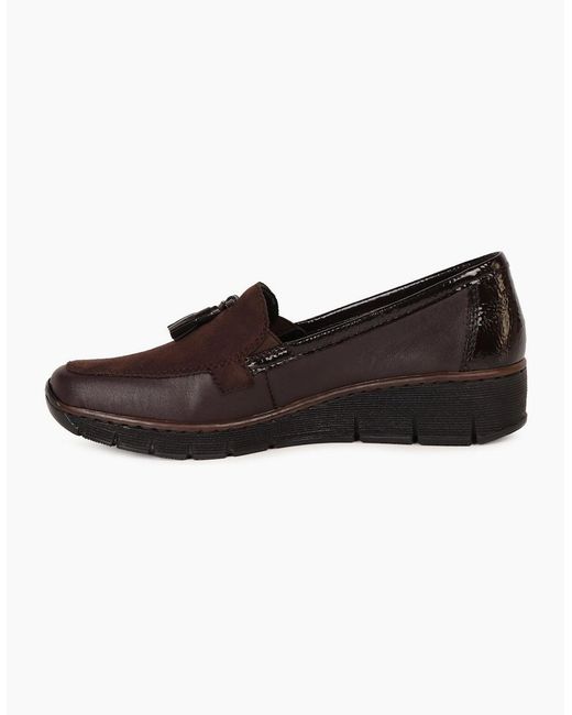 Rieker Brown Grade Tassel Loafers