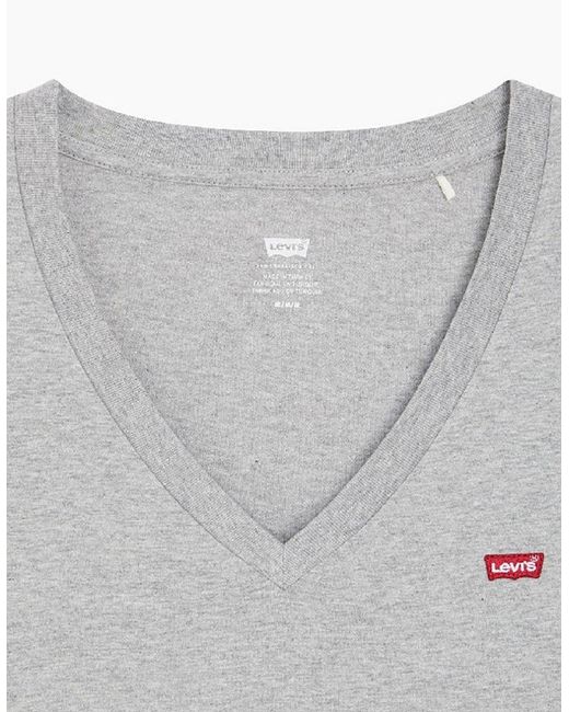 Levi's Gray Levi's V-Neck Short Sleeve T-Shirt