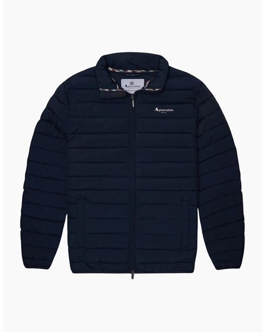 Aquascutum Blue Active Rlg Active Mockneck 100Gr Jacket for men
