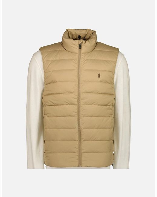 Ralph Lauren Natural Colden Packable Down Gilet for men