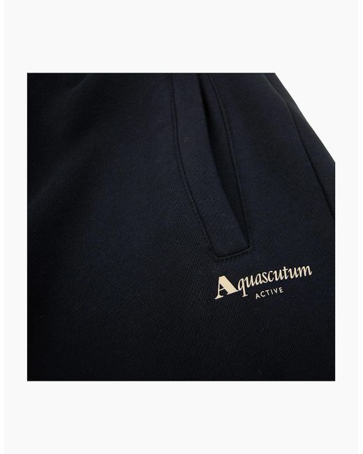 Aquascutum Blue Small Logo Track Pant 16 for men