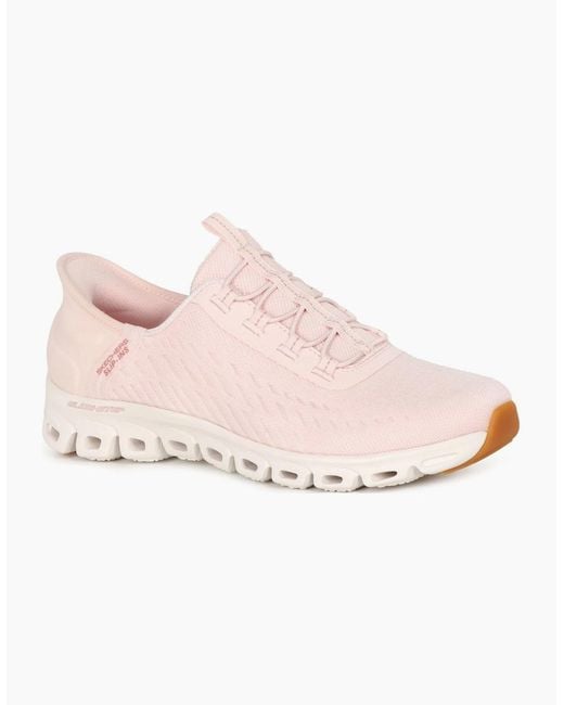 Skechers Pink Glide Step Slip
