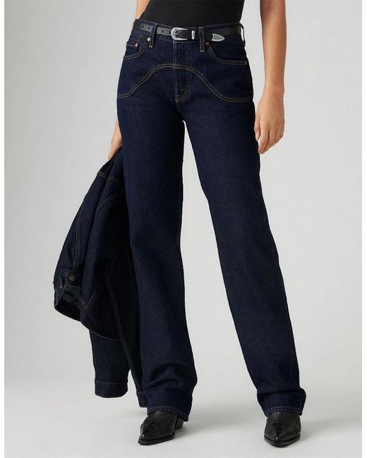 Levi's Blue 501 90S Western Five Pocket Jeans