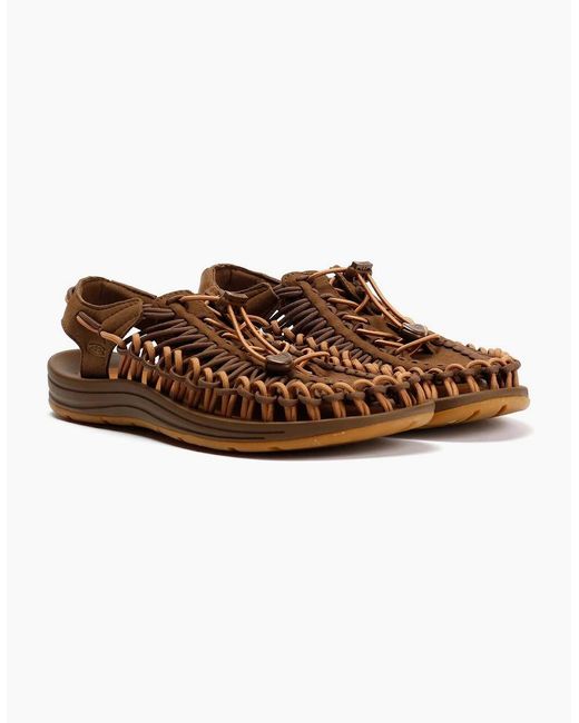 Keen Brown Uneek Dark Sandals for men