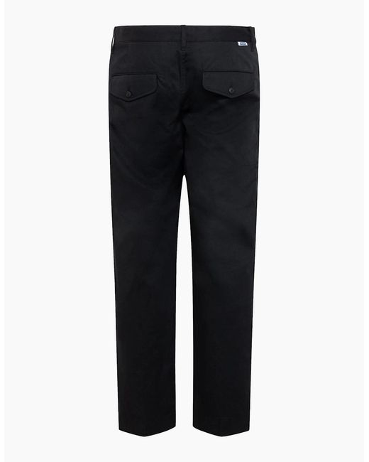 Boss Black Solid Patterned Regular Fit Five Pocket Chinos for men