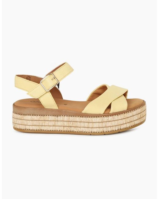 Gabor Metallic Wick Platform Sandal