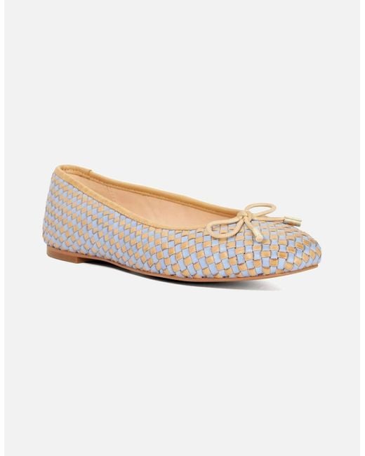 Dune White Heights Ballet Pumps