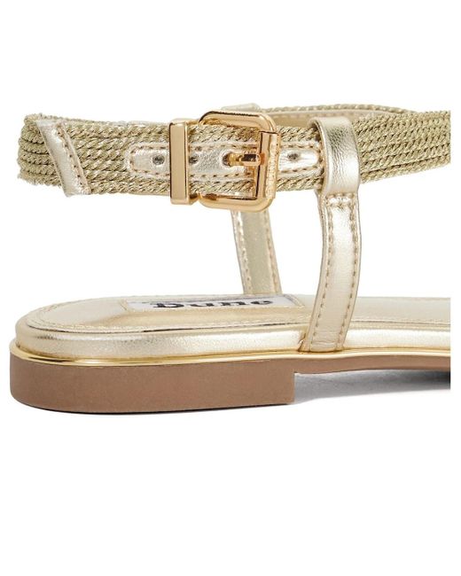 Dune Metallic Lope Sandals
