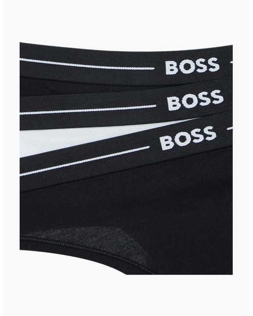 Boss Black 3-Pack Power Logo Thongs