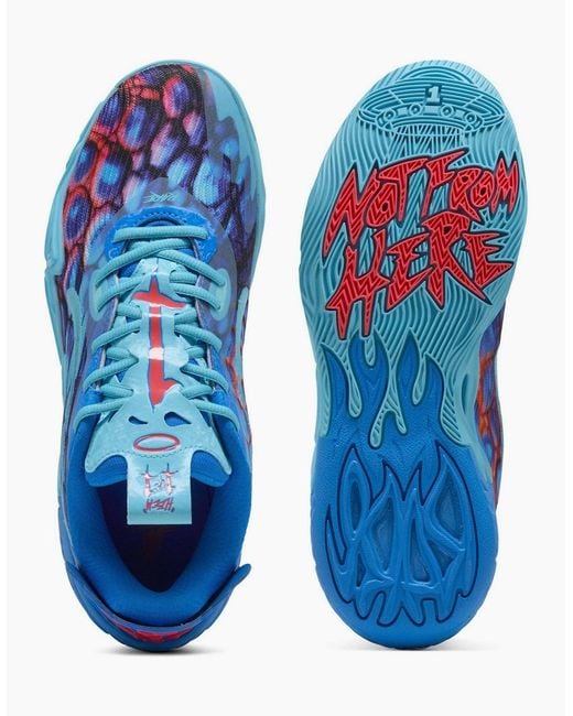 PUMA Blue Mb.04 Lo Alien Skins Basketball Trainers for men