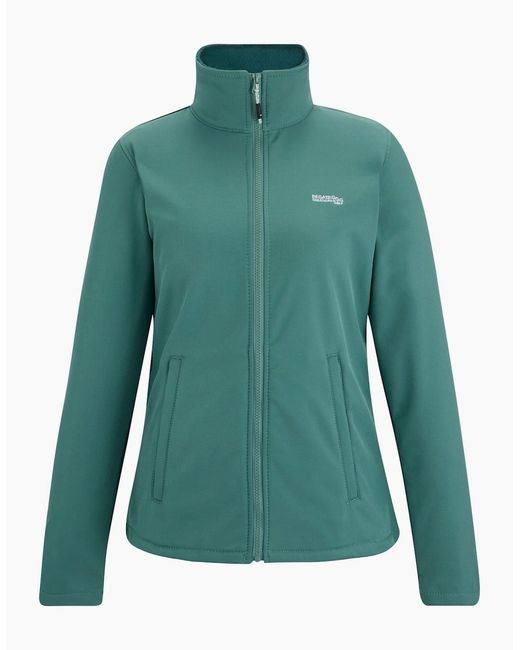 Regatta Green Ladies Connie V Softshell Walking Jacket