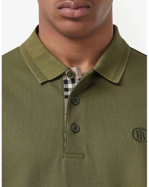 Burberry Green Tb Eddie Polo for men