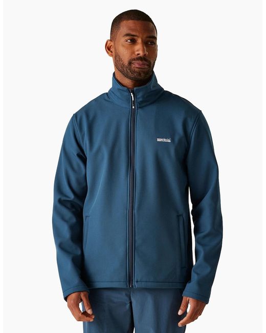 Regatta Blue Cera V Wind Resistant Soft Shell Jacket for men
