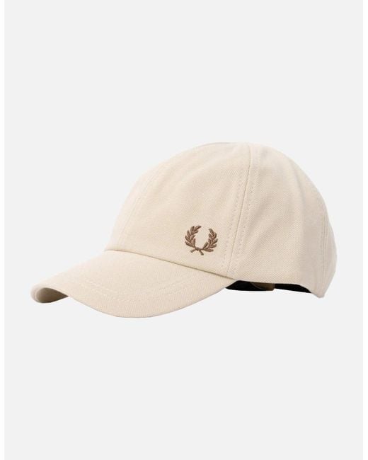 Fred Perry Natural Classic Piqué Cap Oatmeal/Shaded Stone for men