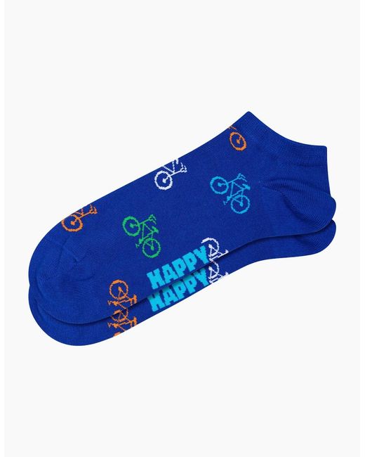 Happy Socks Blue 3-Pack Bikes Low Socks