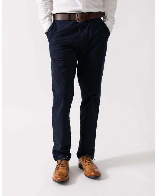 Gant Blue Regular Fit Classic Chinos for men