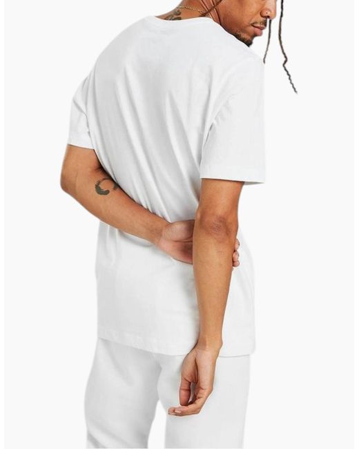 Nike White Ar4997 Club T Shirts Cotton for men