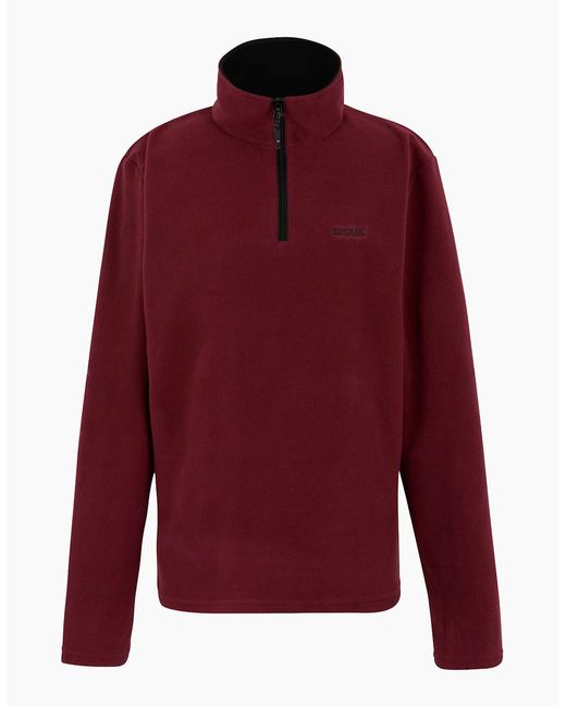 Regatta Green Great Outdoors Thompson Half Zip Fleece Top for men