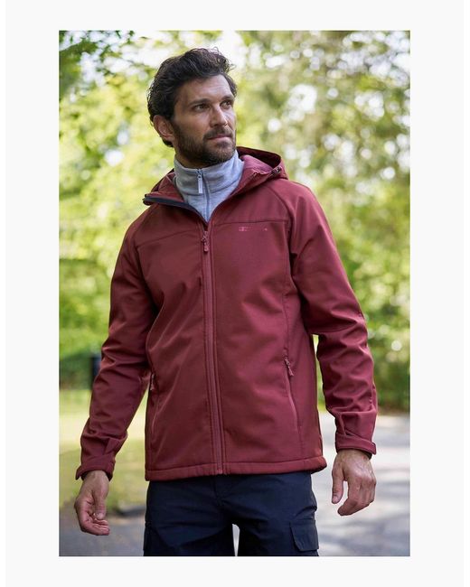 Mountain Warehouse Red Exodus Waterproof Soft Shell Jacket for men