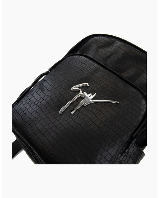 Giuseppe Zanotti Black Signature Borse Carry Backpack for men