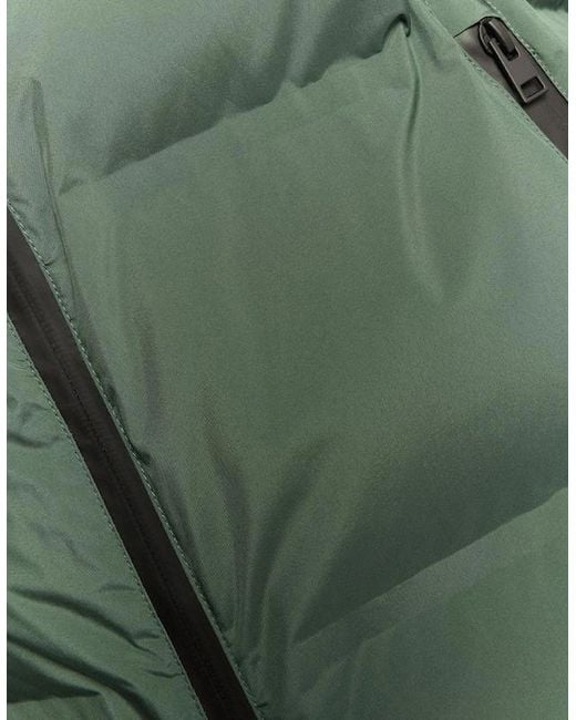 Lyle & Scott Green Heavyweight Hooded Puffer Gilet for men