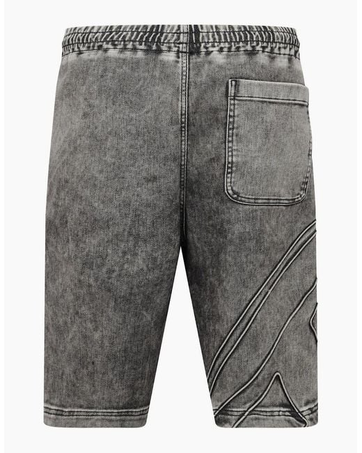DIESEL Gray D Enny S Track Denim Shorts for men
