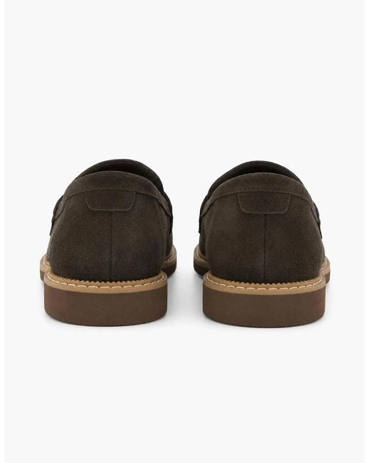 TOMS Black Marie Loafer Shoes Dark