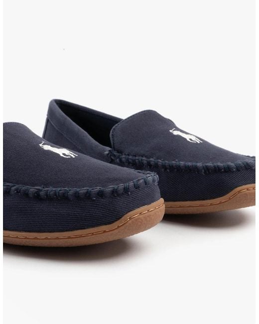Polo Ralph Lauren Blue Brenan Slippers/Paper for men