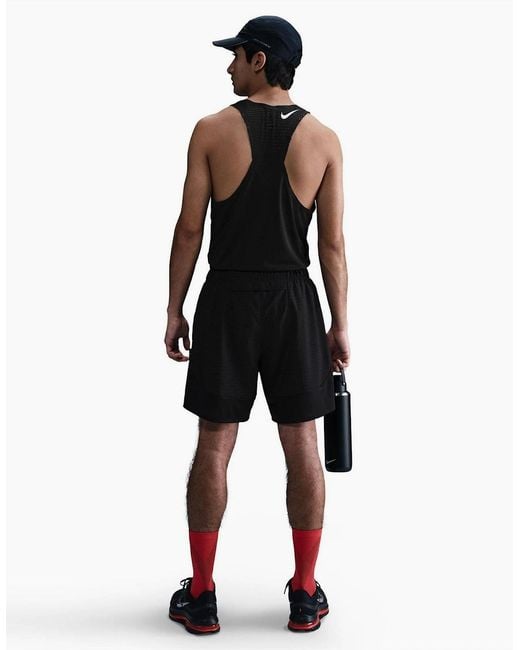 Nike Black Dri-Fit Breathe Running Shorts for men