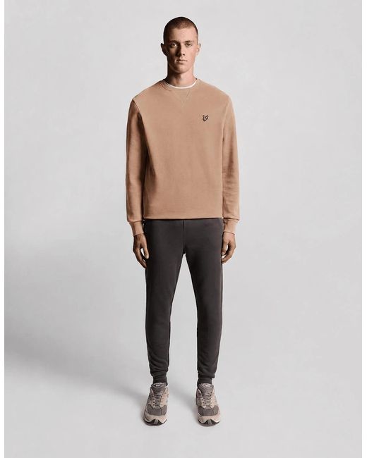Lyle & Scott Natural Cotton Crew Neck Sweatshirt for men