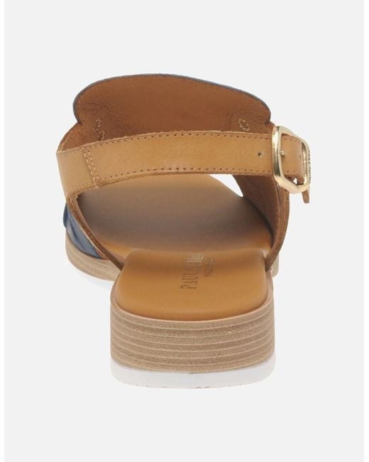 Paula Urban Blue Coastal Buckle Fastening Sandals