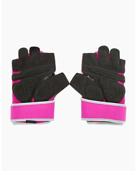 Nike Pink Ladies Gym Premium Sport Fingerless Gloves