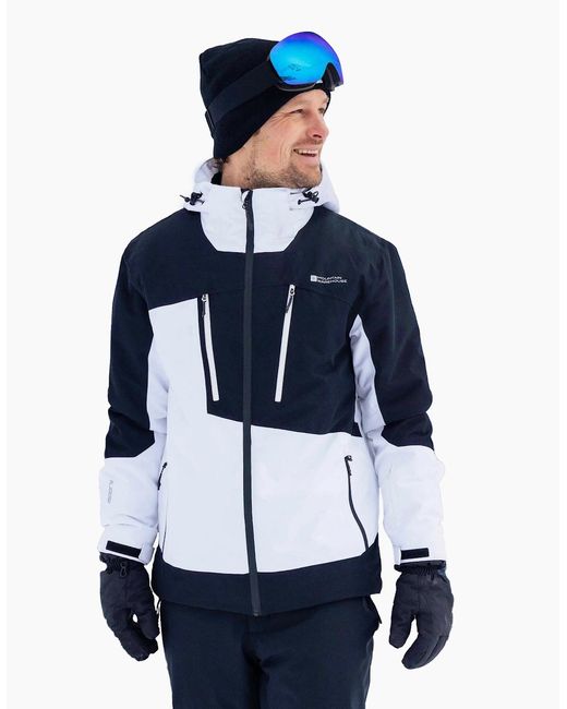 Mountain Warehouse White Supernova Waterproof Ski Jacket for men
