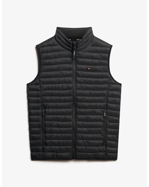 Superdry Gray Fuji Lite Gilet for men