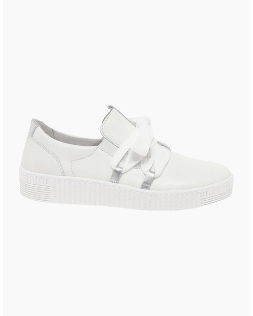 Gabor White Waltz Casual Trainers