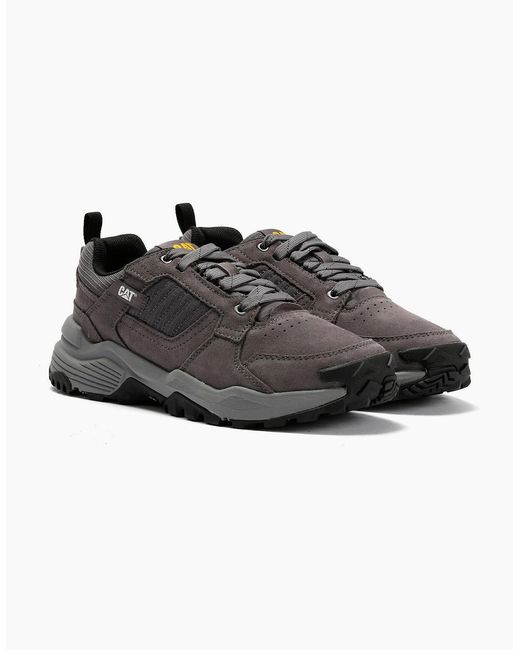 Caterpillar Black Grapple Suede Tornado Trainers for men