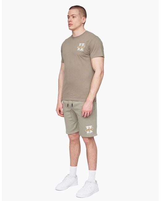 Henleys Natural Aitchen Jog Shorts Dusty for men