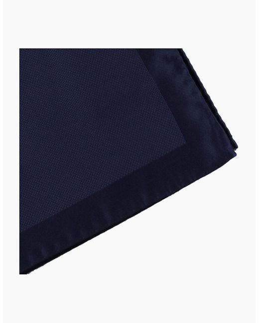 McQueen Blue Pocket Square for men