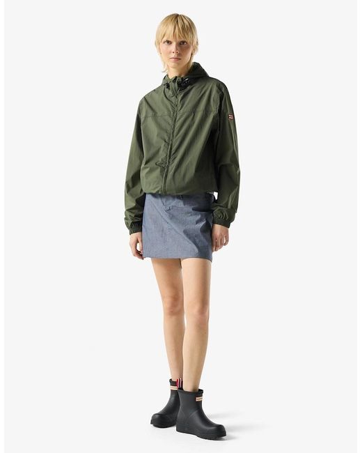 Hunter Green Packable Rain Adults Rain Jacket