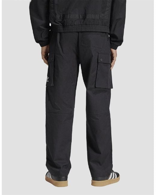 Adidas Blue Script Cargo Tracksuit Bottom for men