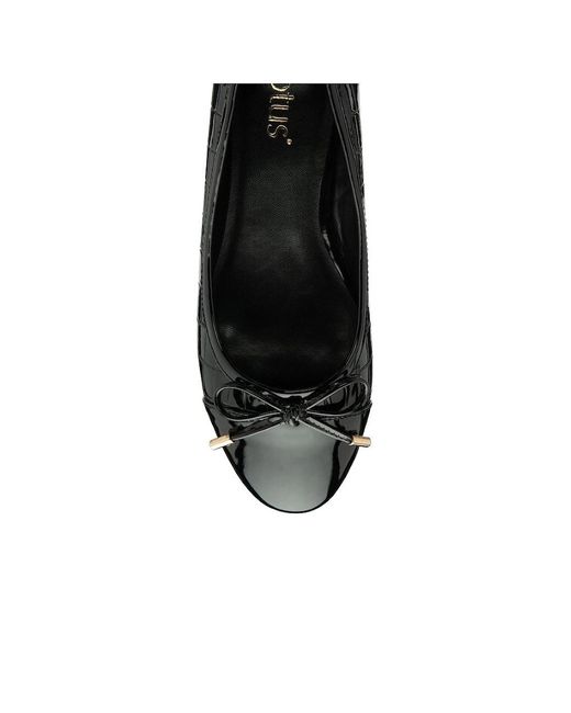 Lotus Black Rush Ballet Pumps