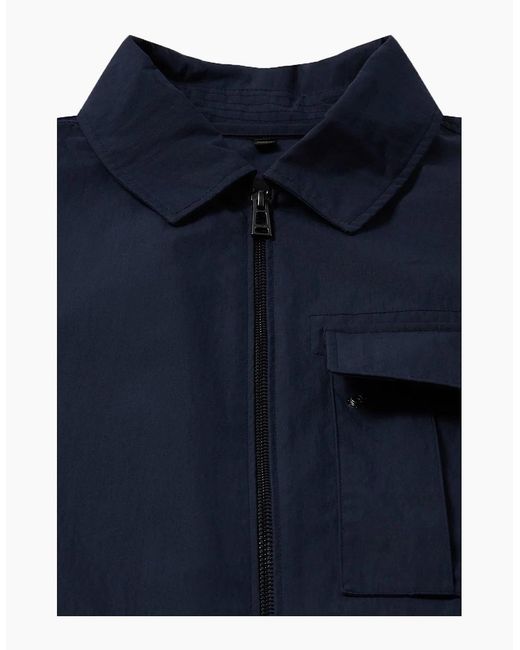 Belstaff Blue Cargo Overshirt Dark Ink for men
