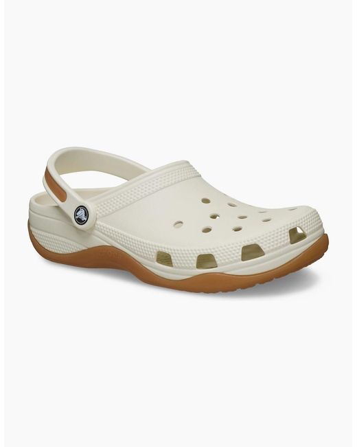 CROCSTM White Classic Evo Gum Eva Summit/Gum Clogs for men