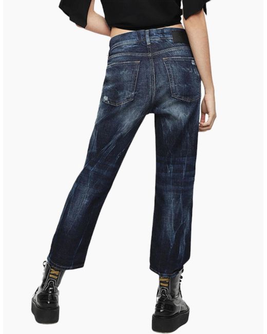 DIESEL Blue Aryel 089Al Jeans Denim Stretch Regular Straight Waist Fit Pants