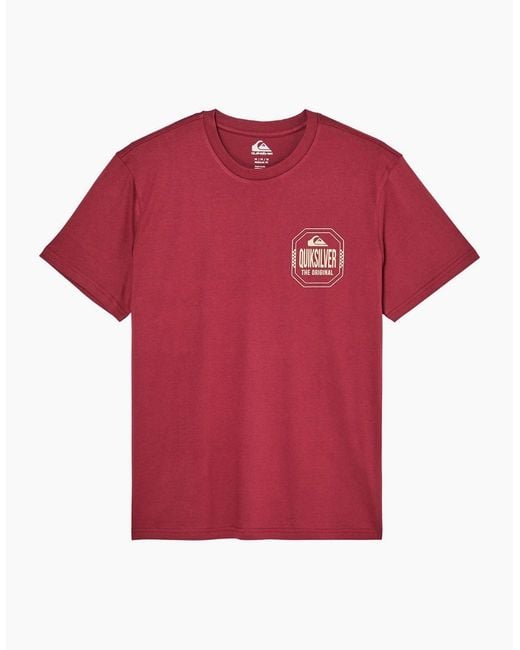 Quiksilver Red Ace Chest Short Sleeve T-Shirt for men